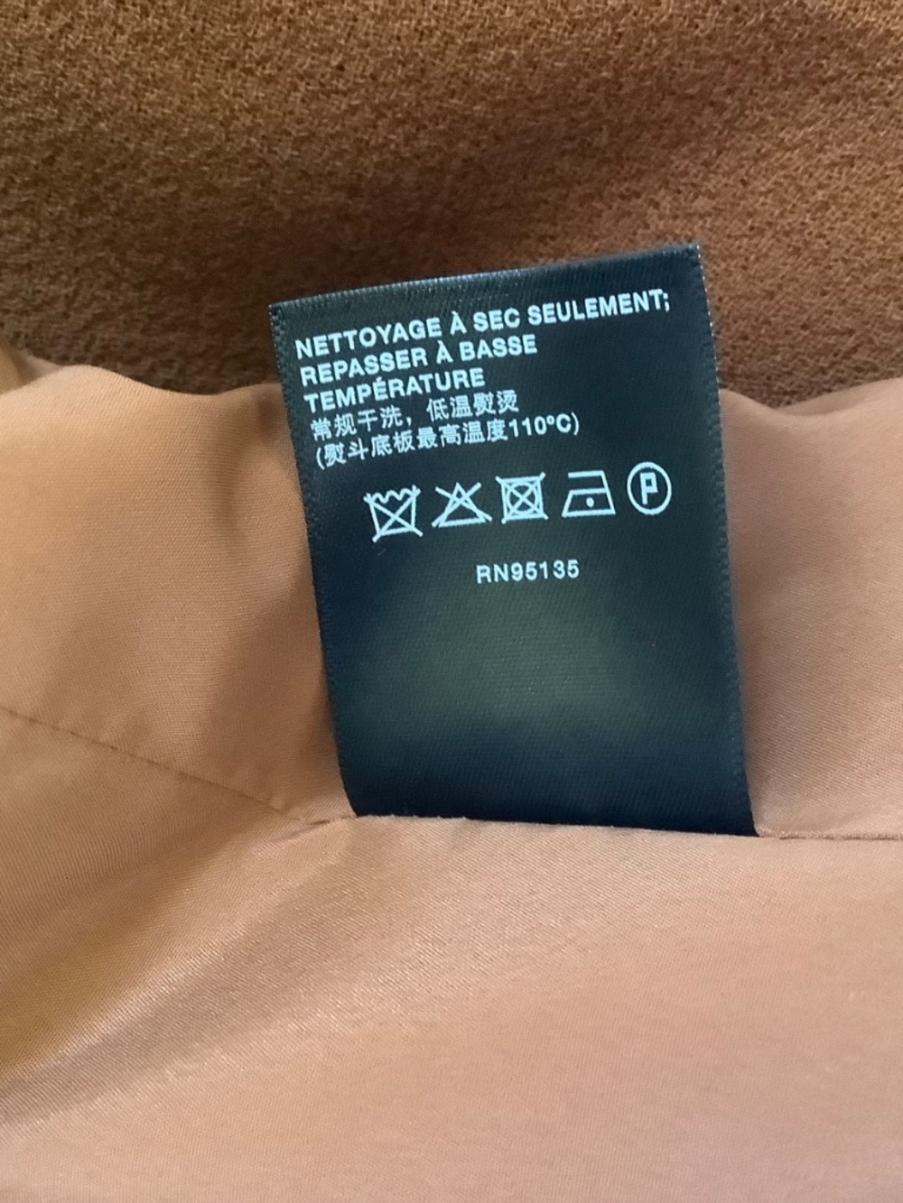 Lafayette 148 V- Neck Wool Blazer Camel SZ XXL - Picture 16 of 16